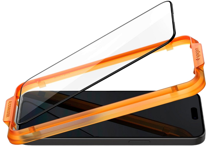 Szkło hartowane Spigen Glas.tR AlignMaster do Apple iPhone 15 Pro Max 2 szt Black (8809896751995) - obraz 1