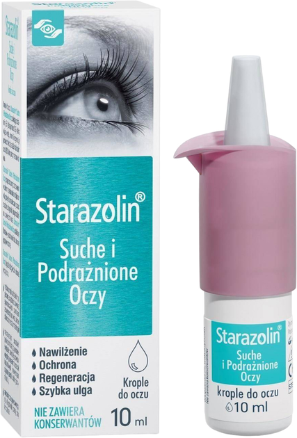 Капли для глаз Polpharma Starazolin 10 мл (5903060617353) - изображение 1