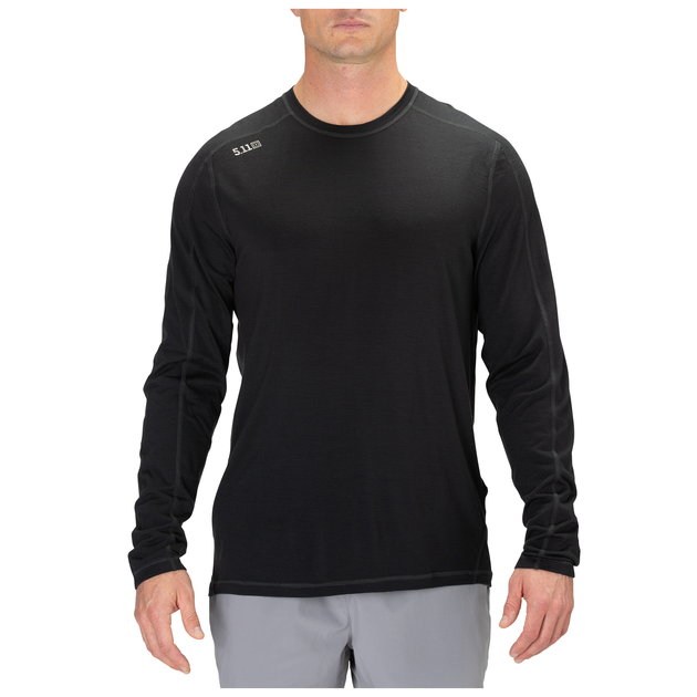 Термореглан 5.11 RANGE READY MERINO WOOL LONG SLEEVE XL Black - зображення 1