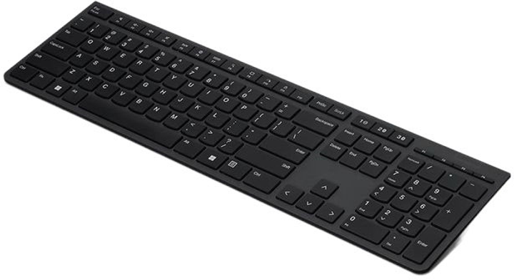 Клавіатура бездротова Lenovo Professional Wireless Rechargeable Keyboard (4Y41K04068) - зображення 2