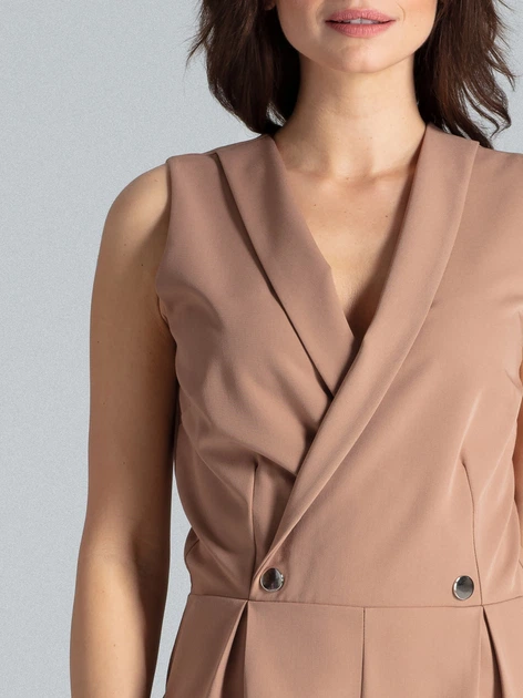 Kombinezon damski Lenitif L040 S Brązowy (5902194369015) - obraz 4