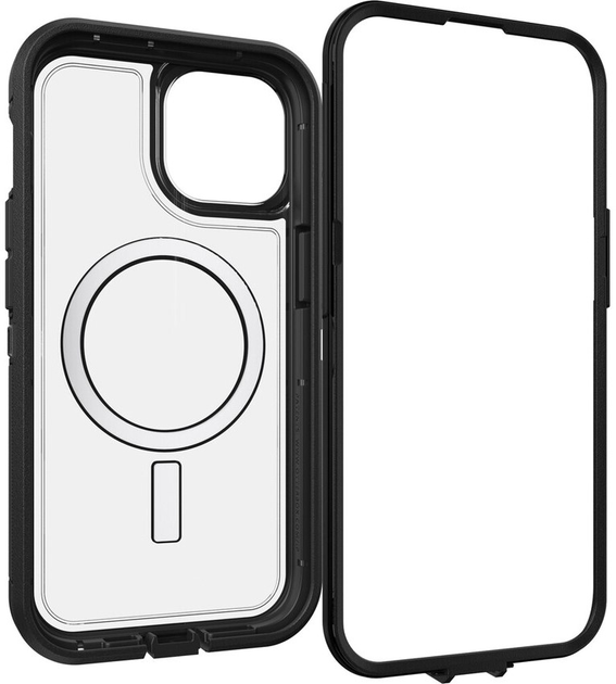 Etui Otterbox Defender XT Clear do Apple iPhone 13/14/15 Dark Side (840304737000) - obraz 3