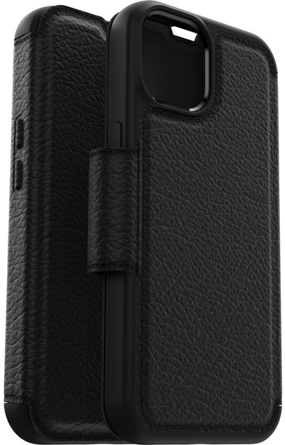 Etui z klapką Otterbox Strada Shadow ProPack do Apple iPhone 14 Black (840262395946) - obraz 1