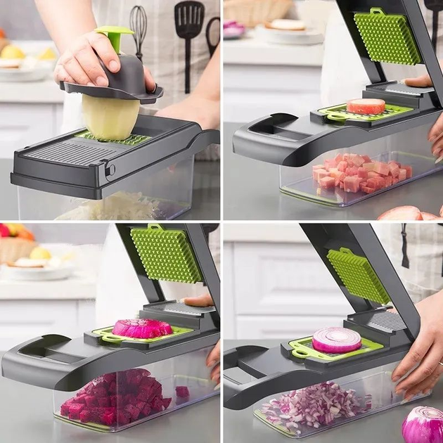Овощерезка Nicer Dicer 25 предметів XPRO чорний (43831-_394) - Фото 5 Овощерезка Nicer Dicer 25 предметів XPRO чорний (43831-_394) - зображення 5