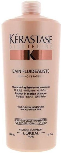 Шампунь Kerastase Discipline Bain Fluidealiste Smooth-In-Motion Discipline для дуже пошкодженого волосся 1000 мл (3474630647459) - зображення 1