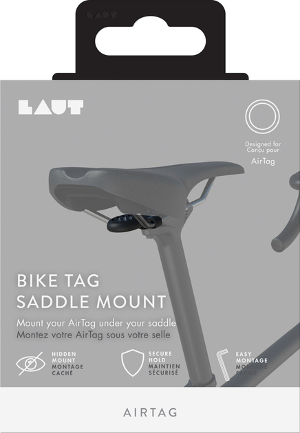 Uchwyt rowerowy Laut Bike Tag Saddle Mount do Apple AirTag Black (4895206926973) - obraz 3