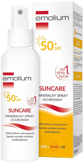 Сонцезахисний спрей Emolium Mineral SPF 50 100 мл (5902502343614) - зображення 1