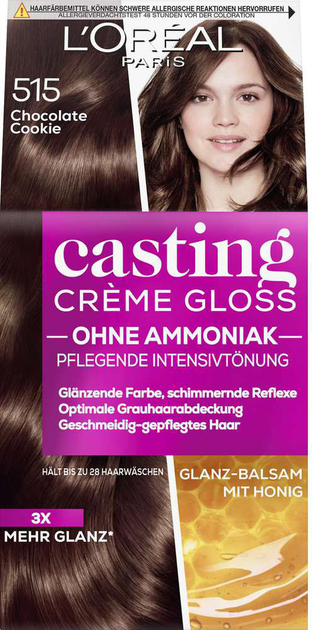 Krem farba do włosów L'Oreal Paris Casting Creme Gloss 515 Chocolate Cookie 120 ml (3600520982557) - obraz 1