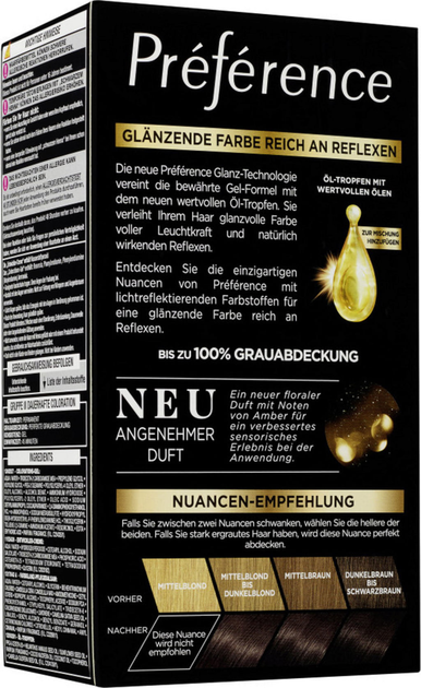 Farba do włosów L'Oreal Paris Preference 3.12 Toronto 183 g (3600523776337) - obraz 4