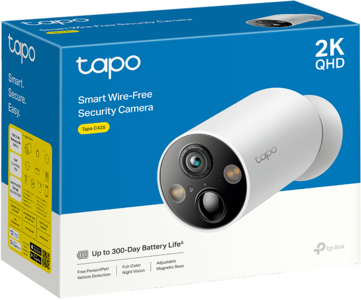 Kamera IP TP-Link Tapo C425 (4895252500899) - obraz 4