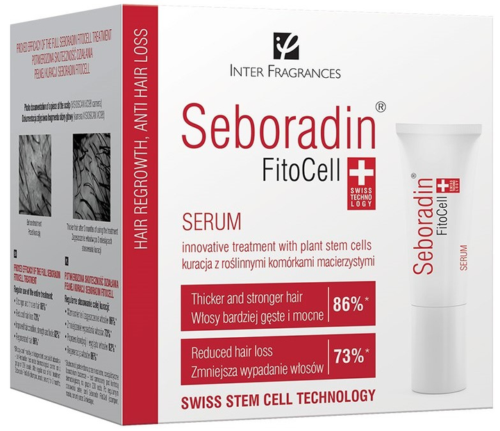 Serum dla wzrostu włosów Inter Fragrances Seboradin Fitocell 7 x 6 g (5902751582413) - obraz 1