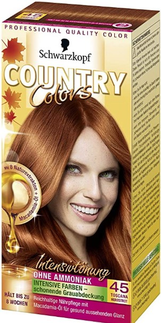 Крем-фарба для волосся Schwarzkopf Professional Country Colors 45 Toscana Herbstrot 123 мл (4015000523639) - зображення 1