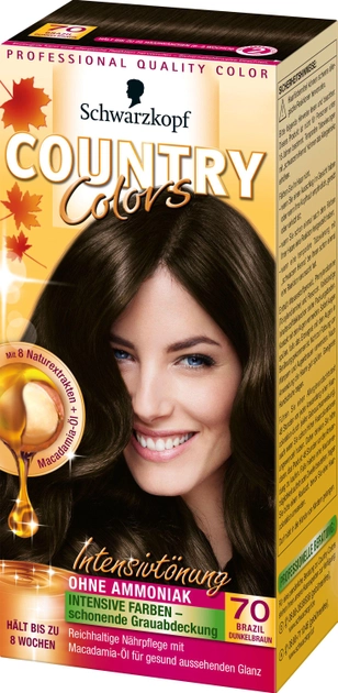 Krem farba do włosów Schwarzkopf Professional Country Colors Tint Brazil Dark Brown 70 123 ml (4015000523691) - obraz 1