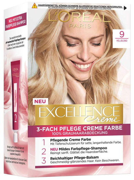 Крем-фарба для волосся L'Oreal Paris Excellence Cream Hellblond 250 г (3600523714438) - зображення 1
