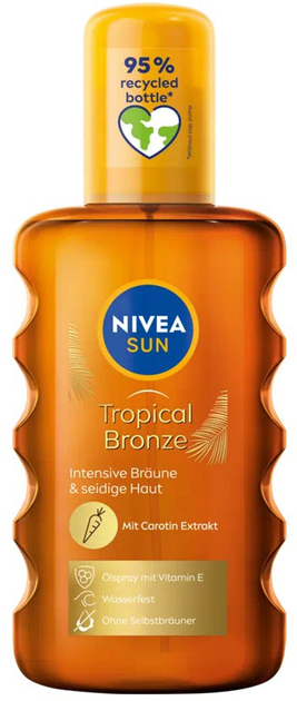 Олія-спрей для засмаги Nivea Sun Tropical Bronze 200 мл (4005900478566) - зображення 1