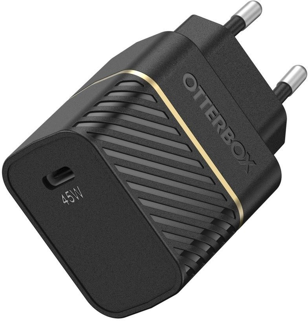 Зарядний пристрій Otterbox Oplader 45W GaN USB-C Fast Charge Wall Black (840304710607) - зображення 1