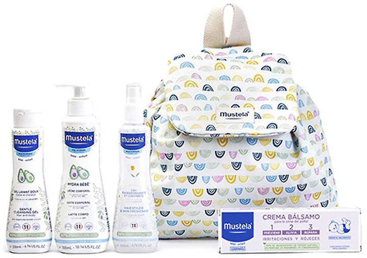 Дитячий косметичний набір Mustela Little Moments Rainbow 5 предметів (8436034154051) - зображення 1