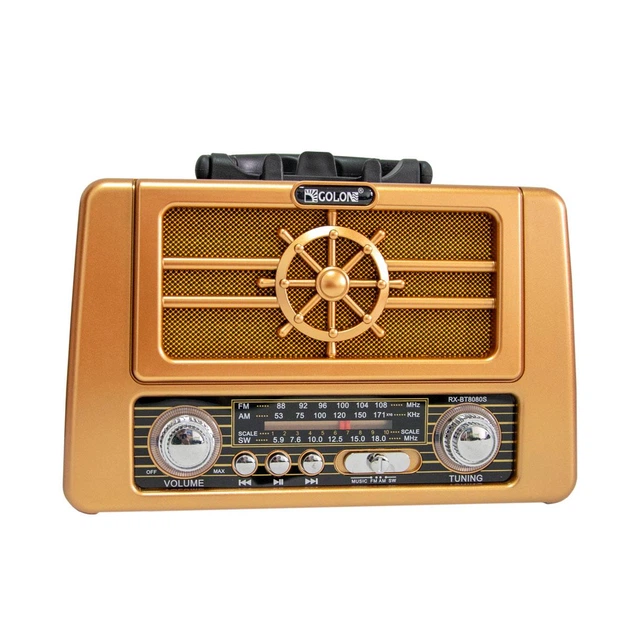 Портативный радиоприемник Golon RX-8080S Коричневый + дерево (1010566-Brown) - изображение 2