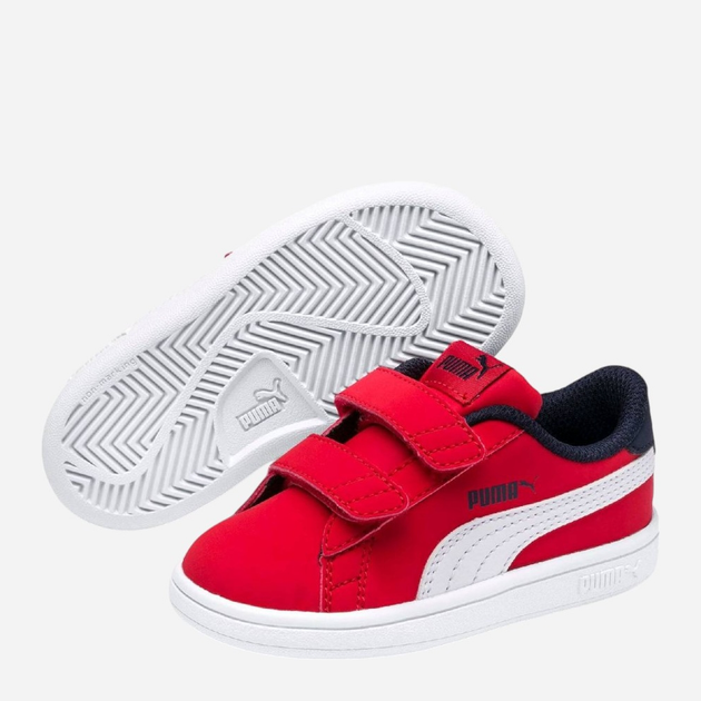 Підліткові кеди для дівчинки Puma Smash V2 Buck V PS 365183-07 35 Червоні (4060978816757) - зображення 2