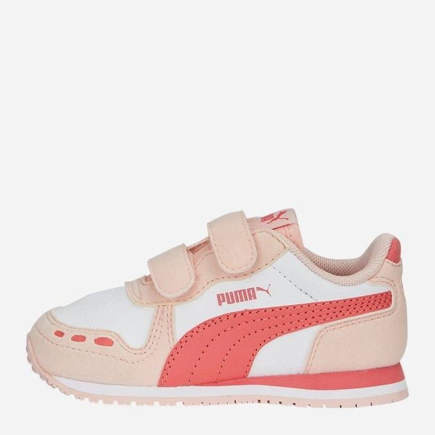 Sneakersy dziecięce dla dziewczynki na rzepy Puma Cabana Racer SL 20 V Inf 383731-09 20 Beżowe (4065452581671) - obraz 3