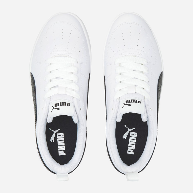 Sneakersy młodzieżowe dla dziewczynki Puma Rickie Jr 384311-03 39 Białe z czarnym (4064536267784) - obraz 5