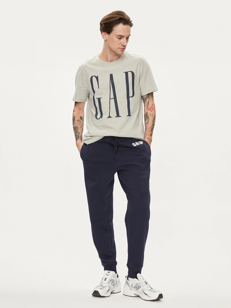 Футболка чоловіча чоловічі GAP 866774-01 S Cіра (1200132694897) - зображення 3