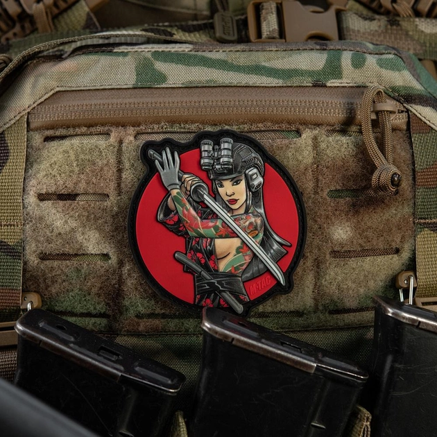 Нашивка M-Tac Tactical girl №3 Череп на плечі PVC - зображення 2