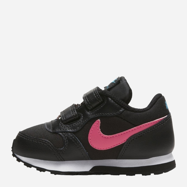 Buty sportowe dziecięce dla dziewczynki na rzepy Nike Md Runner 2 (TDV) 806255-020 19.5 Czarne (194272683549) - obraz 2