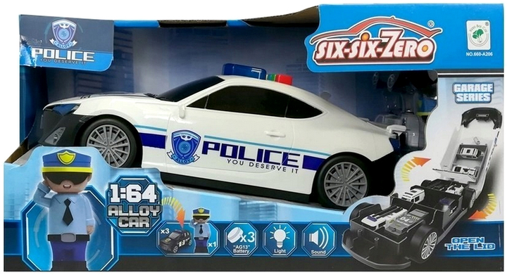 Поліцейська машина Gazelo зі світлом і звуком (5900949431246) - зображення 1