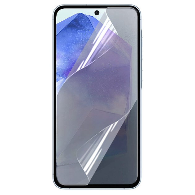 Противоударная гидрогелевая пленка Hydrogel Film для Samsung Galaxy A55 5G, Transparent - Фото 1 Противоударная гидрогелевая пленка Hydrogel Film для Samsung Galaxy A55 5G, Transparent - изображение 1