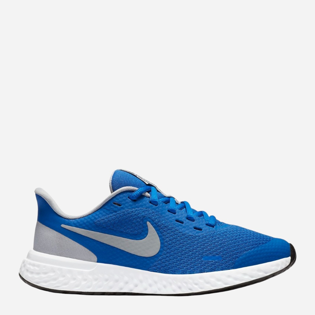 Buty sportowe chłopięce na rzepy Nike Revolution 5 (GS) BQ5671-403 38.5 Niebieskie (194499362982) - obraz 1