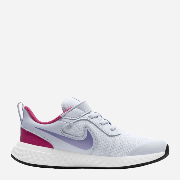 Buty sportowe dziecięce dla dziewczynki na rzepy Nike Revolution 5 (PSV) BQ5672-018 27.5 Szare (194502486070) - obraz 4
