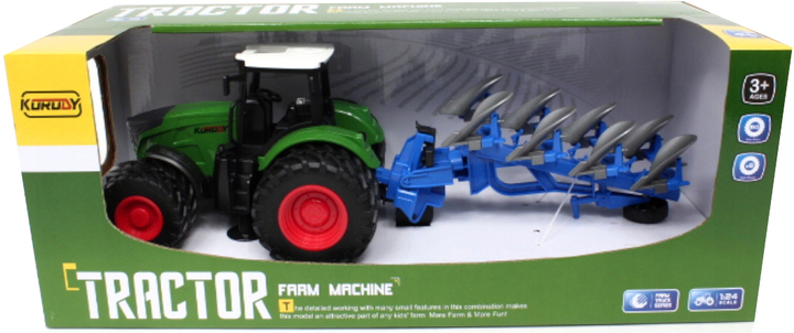 Traktor Maksik Farm Machine 9958B z pługiem (6920179395483) - obraz 1