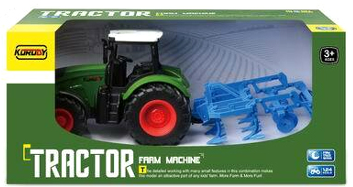 Traktor Maksik Farm Machine 9959 z kultywatorem (6920179393878) - obraz 1
