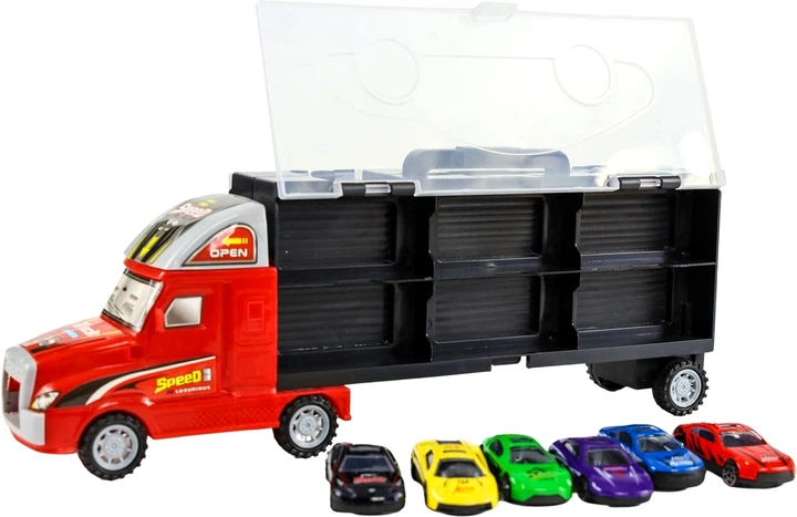 Автотранспортер Norimpex Mega Transporter з машинами 7 шт (5902444018519) - зображення 3