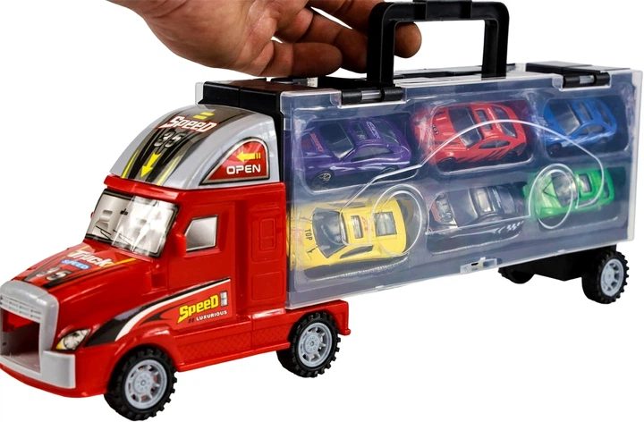 Автотранспортер Norimpex Mega Transporter з машинами 7 шт (5902444018519) - зображення 5