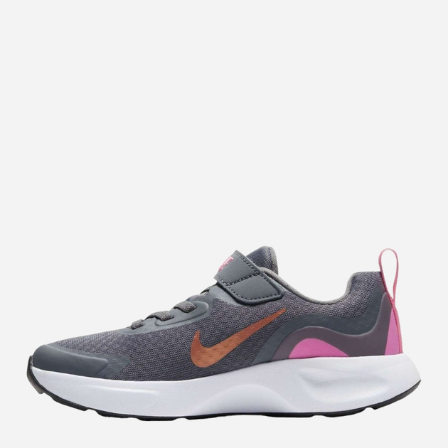 Buty sportowe dziecięce dla dziewczynki na rzepy Nike Wearallday (PS) CJ3817-006 28 Szare (194499458784) - obraz 2