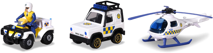 Zestaw samochodów policyjnych Simba Fireman Sam z figurką 3 szt (4006333079207) - obraz 2