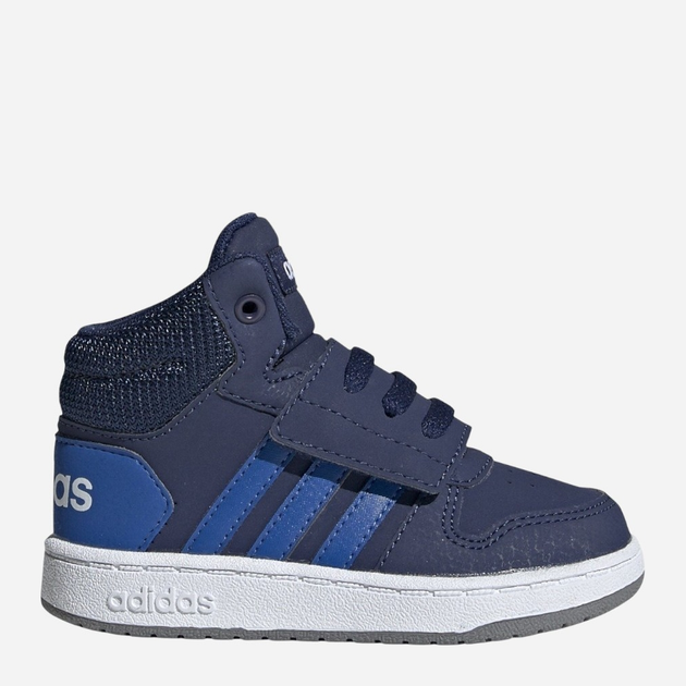 Buty sportowe chłopięce na rzepy za kostkę adidas Hoops Mid 2.0 I EE6714 20 Granatowe (4061615968426) - obraz 1