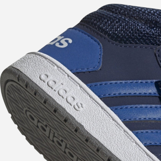 Дитячі високі кросівки для хлопчика adidas Hoops Mid 2.0 I EE6714 19 Сині (4061615968440) - зображення 6