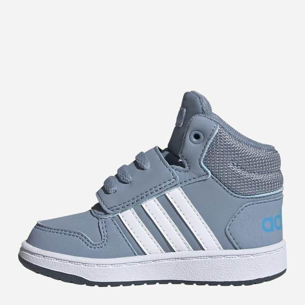 Дитячі високі кросівки для хлопчика adidas Hoops Mid 2.0 I FW4922 18 Блакитні (4060517267491) - зображення 3