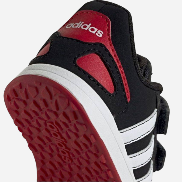 Дитячі кросівки для хлопчика adidas Vs Switch 3 I FW6664 22 Чорні з білим і червоним (4062059433273) - зображення 4
