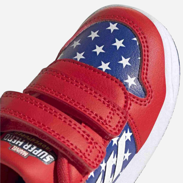 Дитячі кросівки для хлопчика adidas Tensaur I FY9193 19 Червоні з синім (4062065929289) - зображення 4