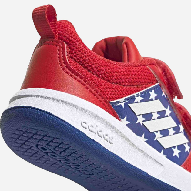 Buty sportowe chłopięce na rzepy adidas Tensaur I FY9193 21 Czerwone z niebieskim (4062065929302) - obraz 5