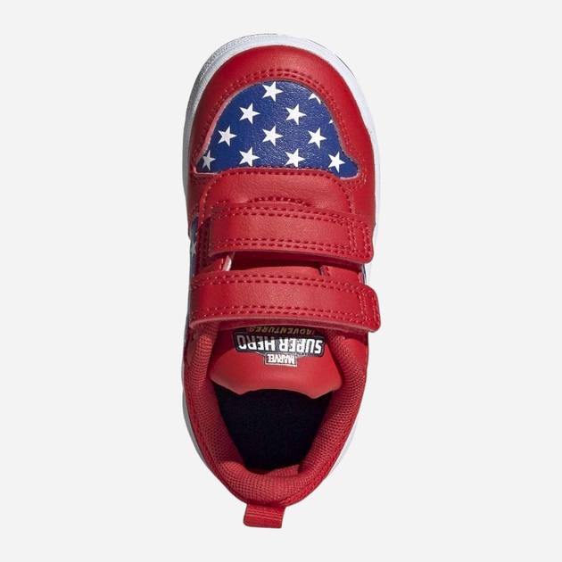 Buty sportowe chłopięce na rzepy adidas Tensaur I FY9193 23 Czerwone z niebieskim (4062065929326) - obraz 3