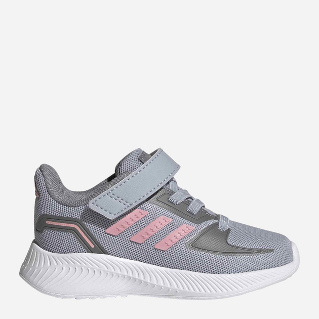 Buty sportowe dziecięce dla dziewczynki na rzepy Adidas Runfalcon 2.0 I FZ0095 23 Szare (4064036684791) - obraz 1