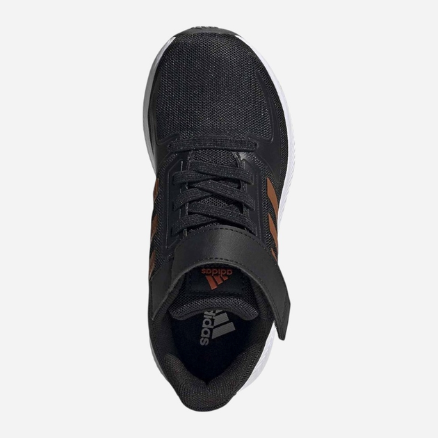 Buty sportowe chłopięce na rzepy adidas Runfalcon 2.0 C FZ0116 28 Czarne z brązowym (4064036736704) - obraz 4