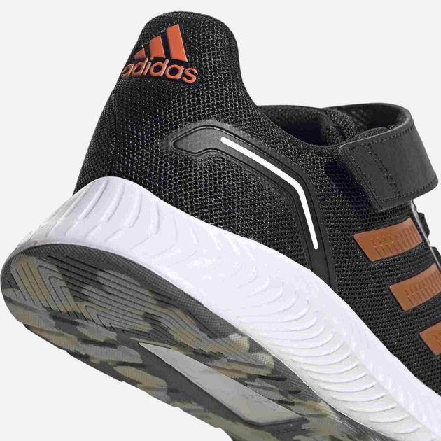 Buty sportowe chłopięce na rzepy adidas Runfalcon 2.0 C FZ0116 30 Czarne z brązowym (4064036736698) - obraz 5