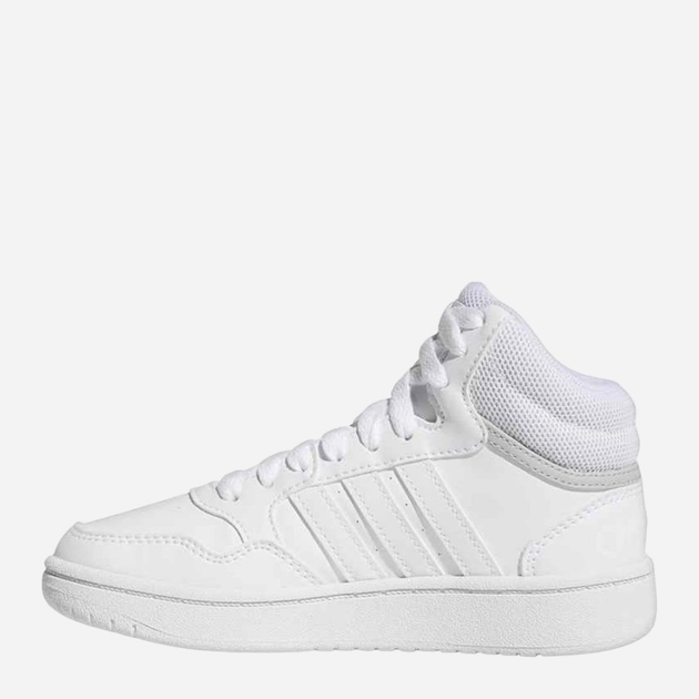 Tenisówki młodzieżowe dla dziewczynki Adidas Hoops 3.0 Mid K GW0401 38.5 Białe (4065418336376) - obraz 2