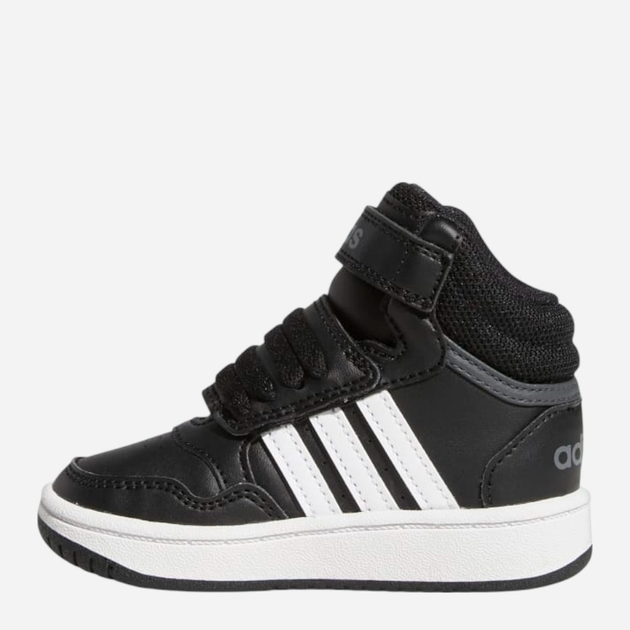 Buty sportowe chłopięce na rzepy za kostkę adidas Originals Hoops Mid 3.0 AC I GW0408 26.5 Czarne (4065418424554) - obraz 3